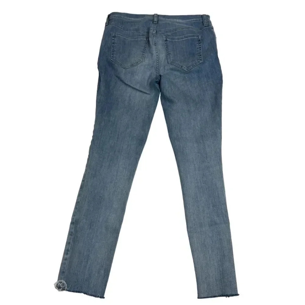 Free People Button Fly Raw Hem Jeans - Picture 2 of 10